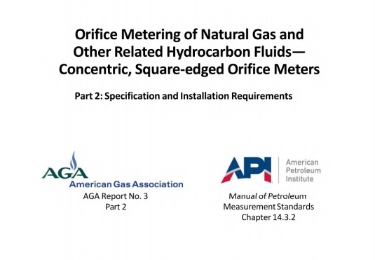 API MPMS CH 14.3.2:2016(R2024) pdf download - Concentric, Square-Edged Orifice Meters, Part 2—Specification and Installation R